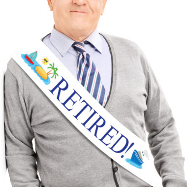 JPACO Retired! Sash with Pin – Novelty Retirement Sash for Men & Women. Great for Work Party, Events, Party Supplies, Gifts, Favors, Decorations. Fits All Sizes